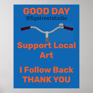 Old Bicycle, add or edit text Poster