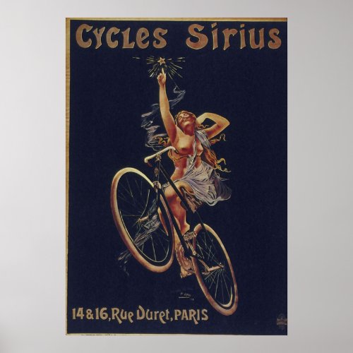 Old bicycle poster