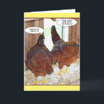 Old Biddy Birthday Card<br><div class="desc">Keep the old biddies guessing birthday card. Funny chicken card for her. Anyone who