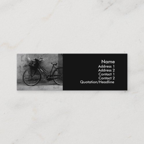 Old Bike Profile Cards Business Card Template