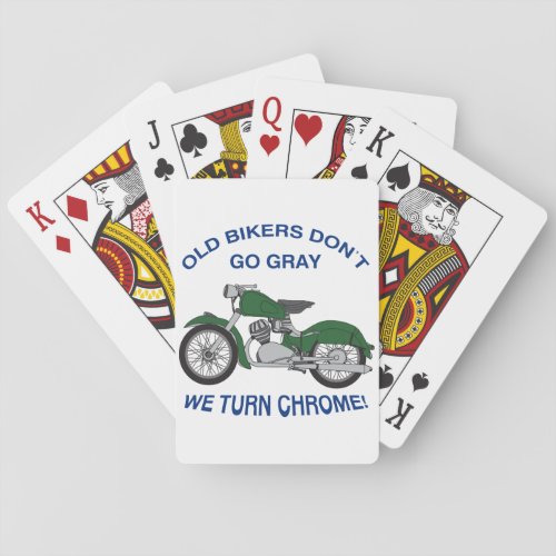 Old Bikers Poker Cards