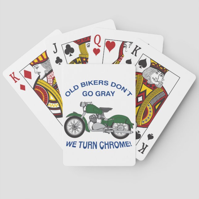 Old Bikers Poker Cards (Back)