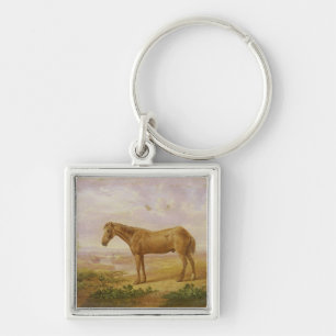 Old Billy, a Draught Horse, Aged 62 (oil on panel) Keychain
