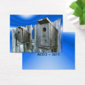 Old Bird Houses ~ ATC (Desk)