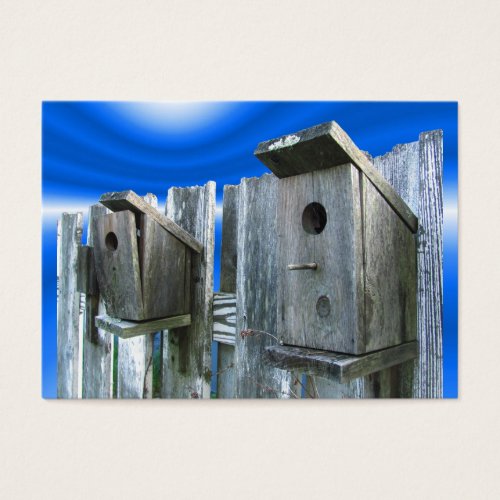 Old Bird Houses ~ ATC Business Card Template