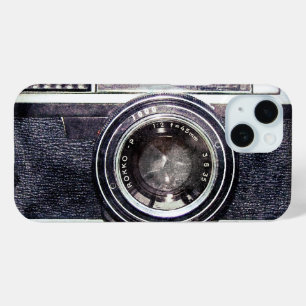 Old black camera  iPhone 15 case