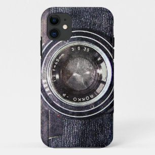 Old black camera iPhone 11 case