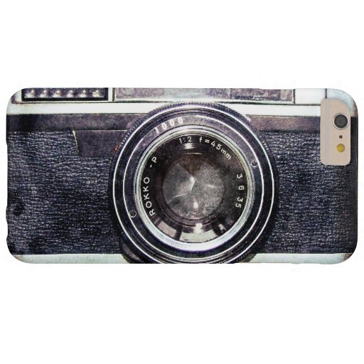 Old black camera barely there iPhone 6 plus case
