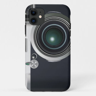 Old black camera iPhone 11 case