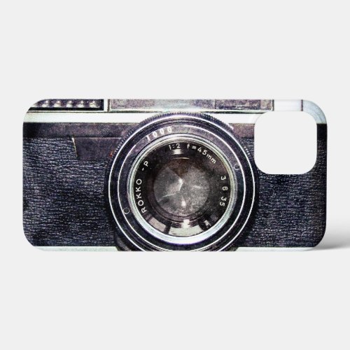 Old black camera  iPhone 13 mini case