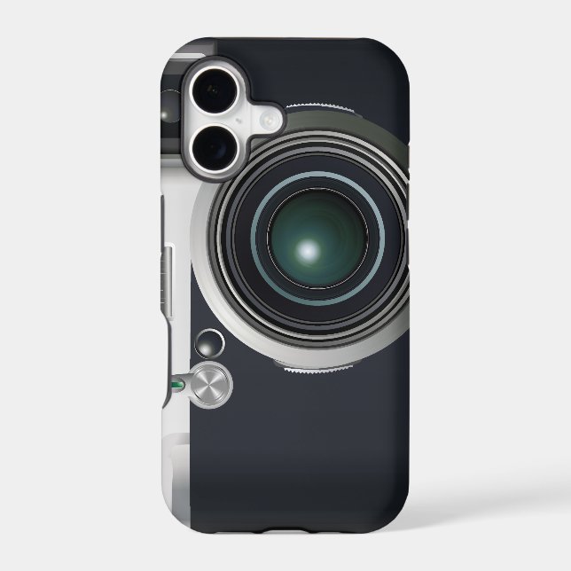 Old black camera iphone case (Back)