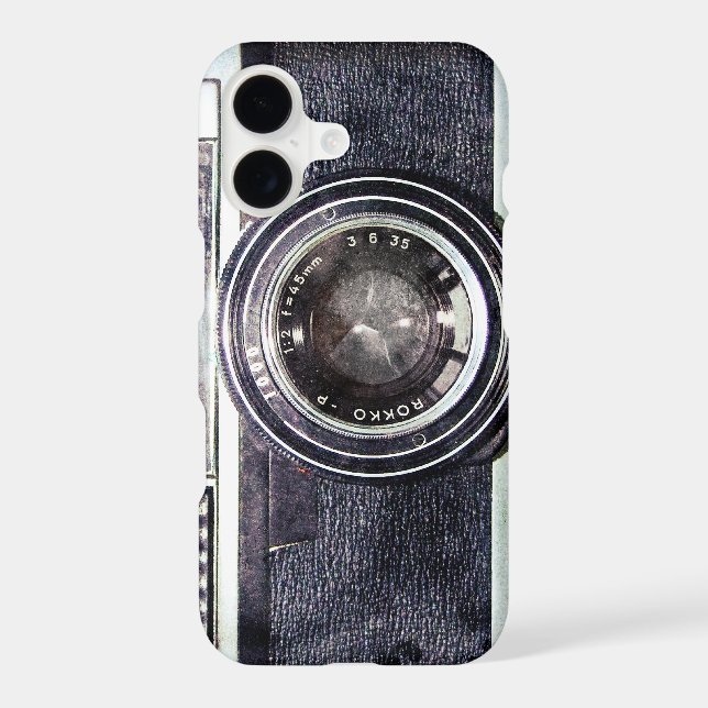 Old black camera iphone case (Back)