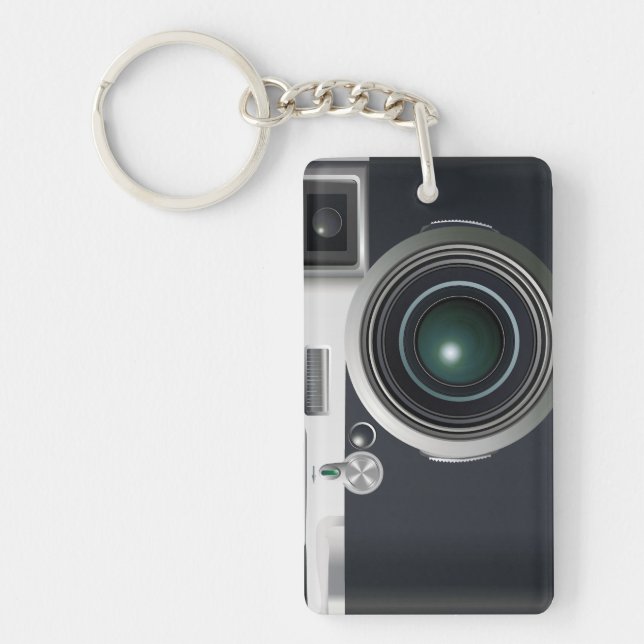 Old black camera keychain (Front)
