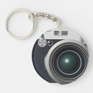 Old black camera keychain