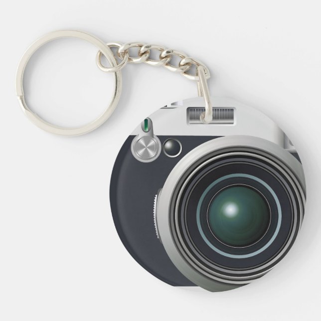 Old black camera keychain (Front)