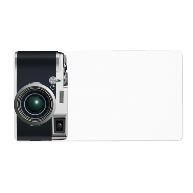Old black camera label (Front)