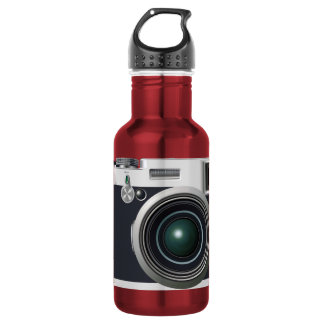 Old black camera stainless steel water bottle
