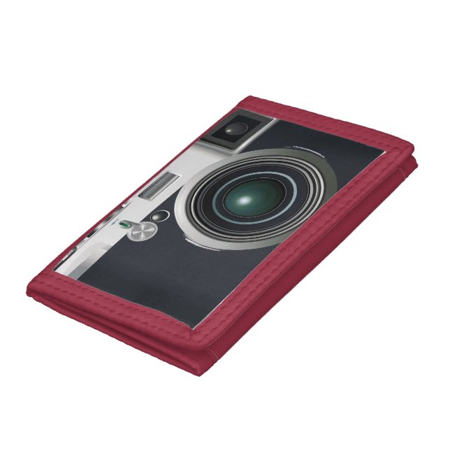 Old black camera trifold wallet (Bottom)