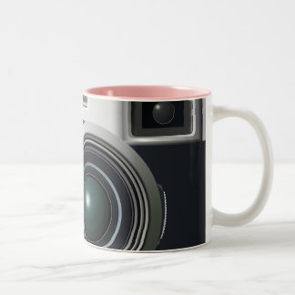Old black camera Two-Tone coffee mug