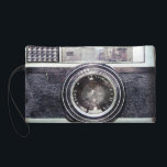 Old black camera wristlet<br><div class="desc">Hello and welcome, this design is a retro camera .</div>