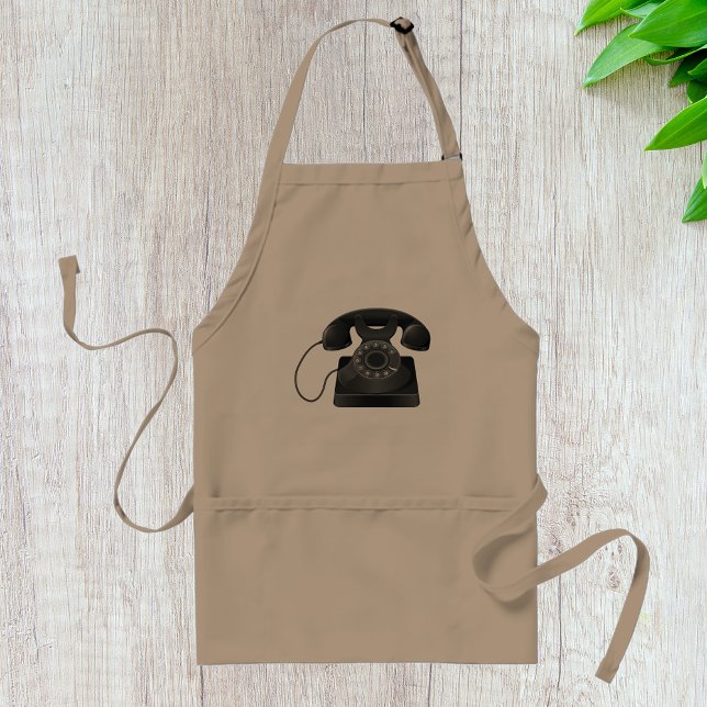 Old Black Phone Apron (Creator Uploaded)