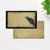 Old Black Raven- Prim Grungy Biz Card (Desk)