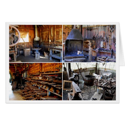 Old Blacksmith Shops Cards (Front Horizontal)