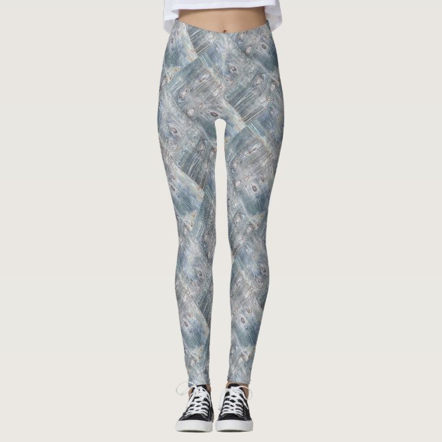 Old boards, old wood, aged wood, wood, firewood leggings (Front)