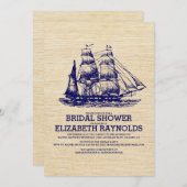 Old Boat Bridal Shower Invitations (Front/Back)