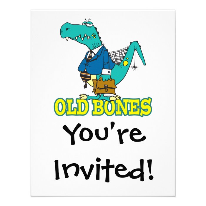 old bones funny dino dinosaur toon announcements