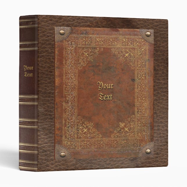 Old Book 3 Ring Binder (Front/Spine)