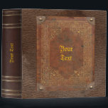 Old Book Binder<br><div class="desc">This binder looks like an old book and would match the shelf of any antique interior. Great for recipes, as a photo album or diary. Remember to customize the text on front and spine!</div>