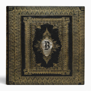 Old Book Evo Victorian Pretty Monogram Binder