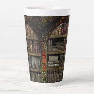 Old Book Library book lovers Latte Mug