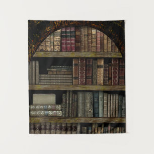 Old Book Library book lovers Tapestry