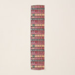 Old Book Library Scarf<br><div class="desc">This design features a collection of vintage and antiquarian Victorian and Edwardian-era book spines in shades of burgundy, rose, beige, midnight blue with gold embellishments. They include English Essays 1909, Quo Vadis 1901, Great Achievements 1910, The Poetical Works of Bridges 1912, La Petite Soeur de Trott 1898. Sure to please...</div>