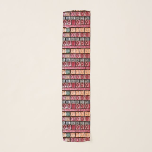 Old Book Library Scarf (Front)