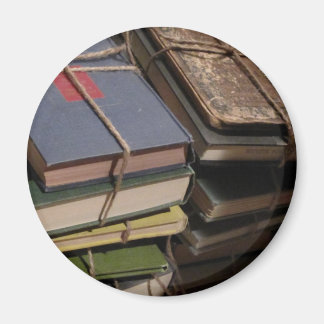 Old book stack magnet