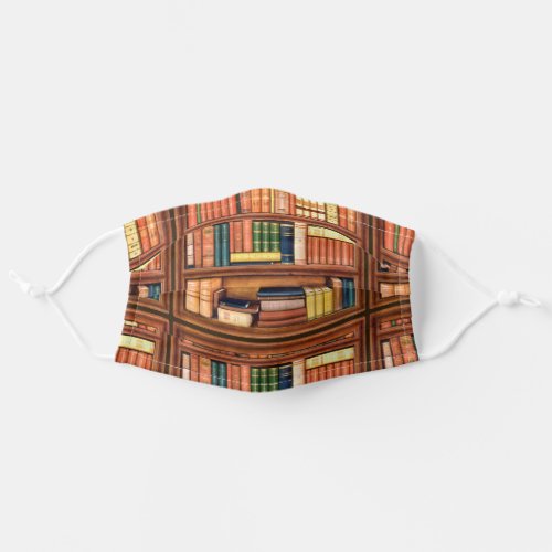 Old Books Bookworm Librarian Avid Reader Adult Cloth Face Mask