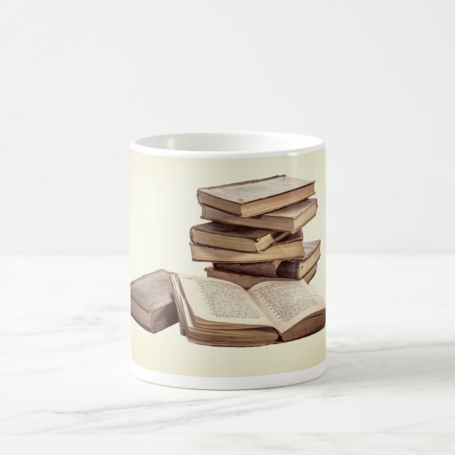 Old Books Coffee Mug (Center)