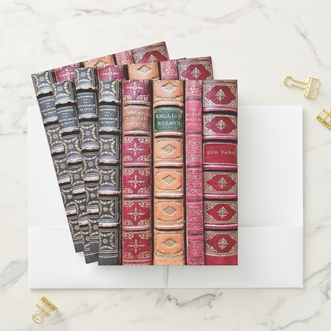 Old Books (Essays) Pocket Folder (In Situ)