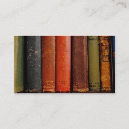 Old Books Photograph Business Cards