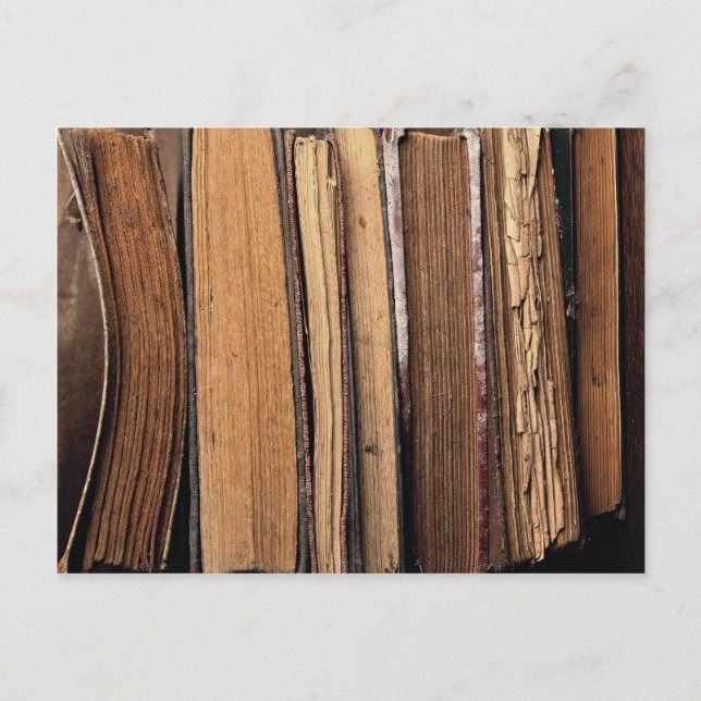 Old books postcard (Front)