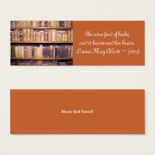 Old Books/Quotation mini-bookmark (Front & Back)