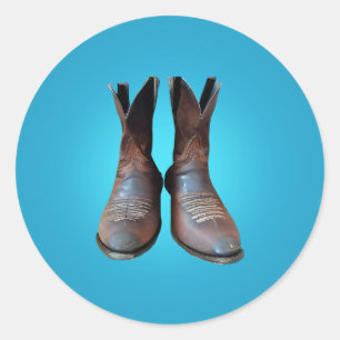 Old Boots Classic Round Sticker