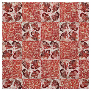 Old Botanical Victorian Design For Textiles Fabric