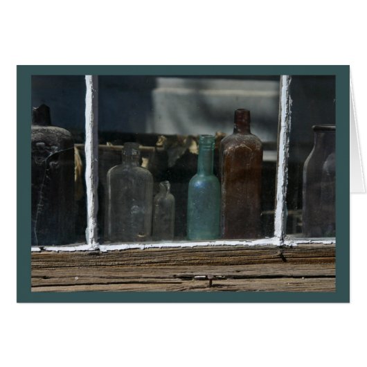 Old Bottles, Bodie CA - Card (Front Horizontal)