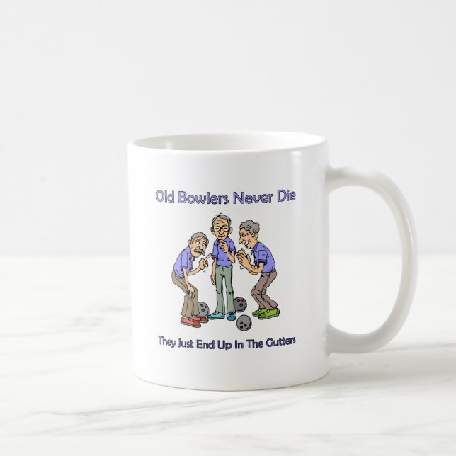 Old Bowlers Never Die Coffee Mug (Right)