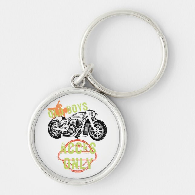 Old Boys Acces Only, Old Boys Gifts Keychain (Front)