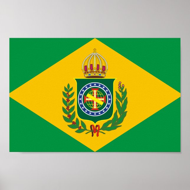 Old Brazilian flag  Poster (Front)
